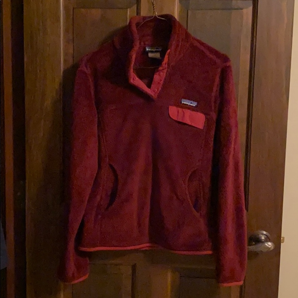 Patagonia Burgundy Synchilla Pullover